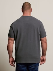 BadRhino Big & Tall Grey Ottoman Ribbed T-Shirt - Image 3 of 6