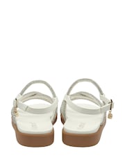 Lotus White Diamante Wedge Sandals - Image 3 of 4