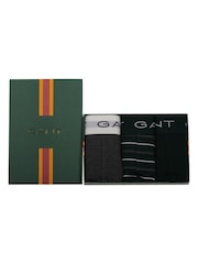 GANT Green Stripe Stretch Cotton Boxers 3 Pack - Image 7 of 8
