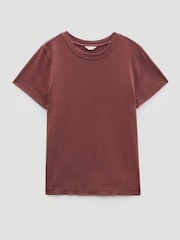 Hush Brown Slim Cotton T-Shirt - Image 5 of 5
