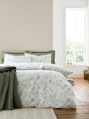 Bianca Green Thea Floral Print Cotton Reversible Duvet Cover Set - Image 1 of 5