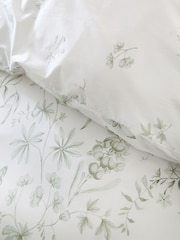 Bianca Green Thea Floral Print Cotton Reversible Duvet Cover Set - Image 4 of 5
