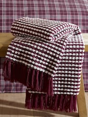 Catherine Lansfield Stab Stitch Blanket Throw - صورة 1 من 4