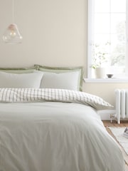 Bianca Green Hampton Stripe Cotton Reversible Duvet Cover Set - Image 3 of 6
