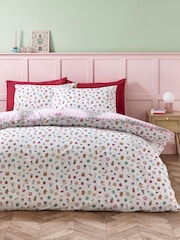 Catherine Lansfield Pink Christmas Sweets and Treats Duvet Cover Set - Image 2 of 4