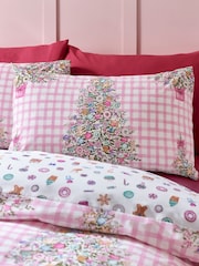 Catherine Lansfield Pink Christmas Sweets and Treats Duvet Cover Set - Image 3 of 4
