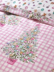 Catherine Lansfield Pink Christmas Sweets and Treats Duvet Cover Set - Image 4 of 4
