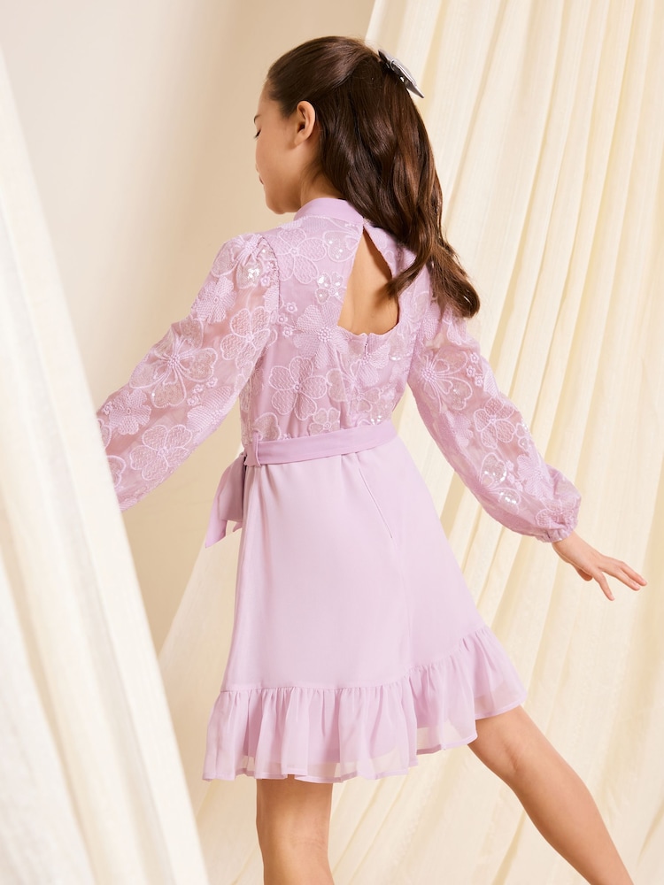mint green and lace dress Girls Birthday Dress Audrey Dress
