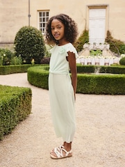 Mint Green Plisse Jumpsuit (3-16yrs) - Image 2 of 3