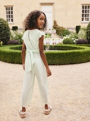 Mint Green Plisse Jumpsuit (3-16yrs) - Image 3 of 3