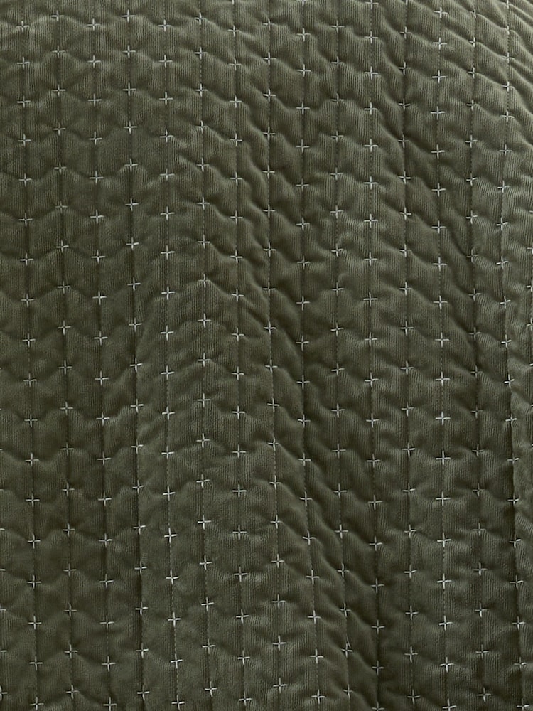 Bianca Green Attica Velvet Embroidered Bedspread - Image 2 of 2