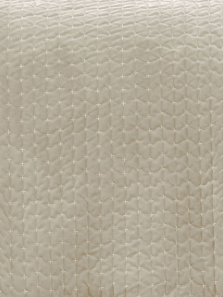 Bianca Natural Attica Velvet Embroidered Bedspread - Image 2 of 2