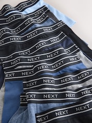 Blue with Double Stripe Waistband Trunks 10 Pack (1.5-16yrs) - Image 10 of 11