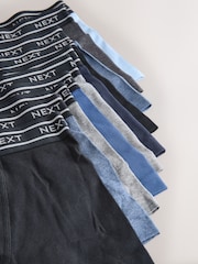 Blue with Double Stripe Waistband Trunks 10 Pack (1.5-16yrs) - Image 11 of 11