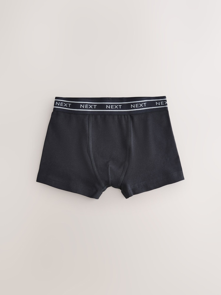 Blue with Double Stripe Waistband Trunks 10 Pack (1.5-16yrs) - Image 2 of 11