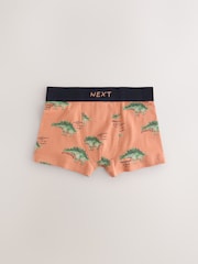 Green/Blue Dinosaur Print Soft Waistband Trunks 5 Pack (1.5-16yrs) - Image 4 of 9