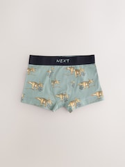 Green/Blue Dinosaur Print Soft Waistband Trunks 5 Pack (1.5-16yrs) - Image 6 of 9