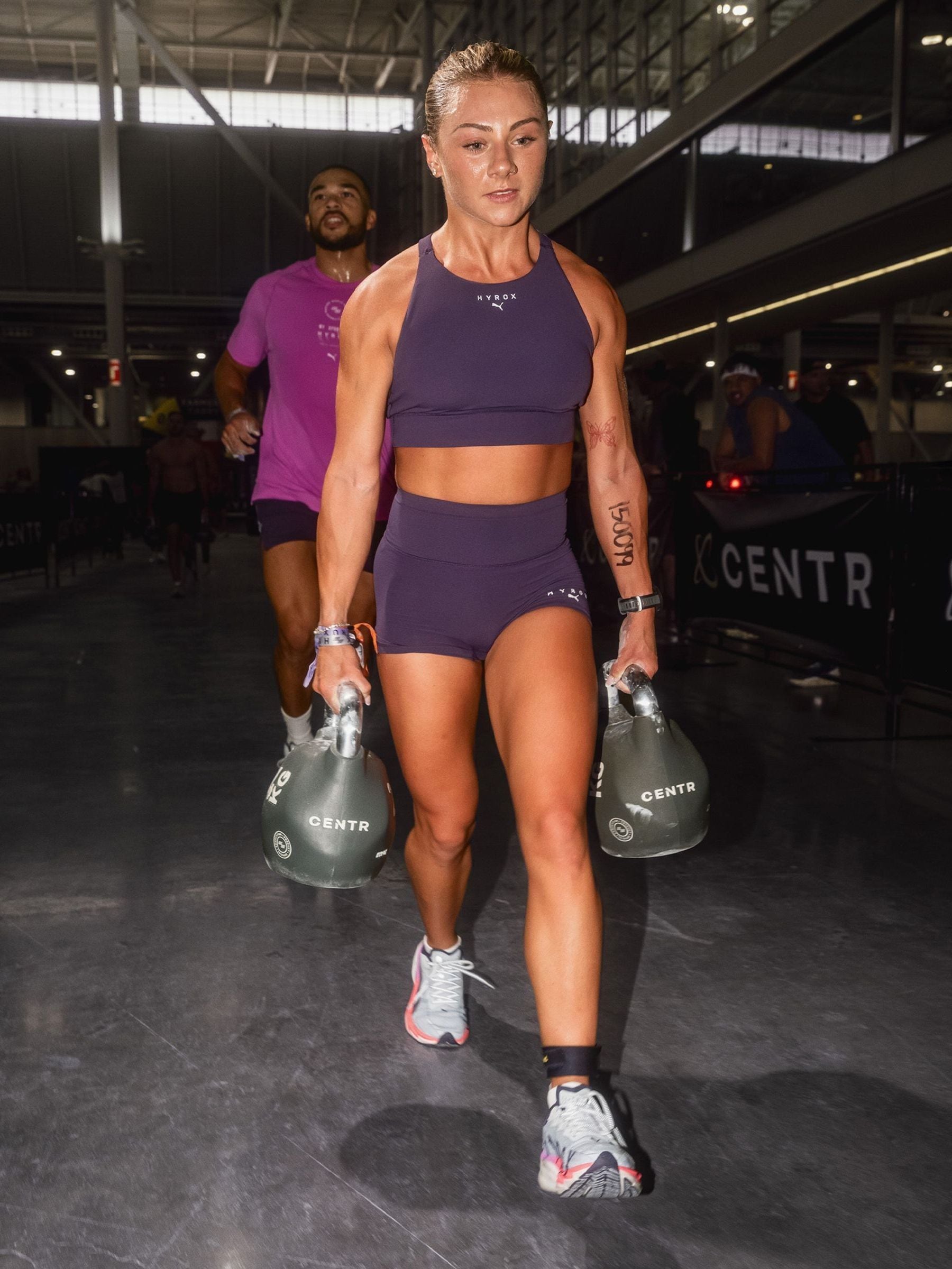 Buy Puma Purple Hyrox Shapeluxe Shorts from Next USA