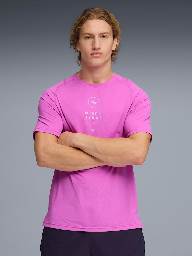 PUMA Pink HYROX DRYELITE Training Tee - Image 1 of 6