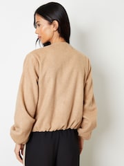 Jaqueta bomber Threadbare escovada com bainha de bolhas - Imagem 2 de 5