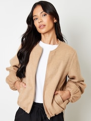 Jaqueta bomber Threadbare escovada com bainha de bolhas - Imagem 5 de 5