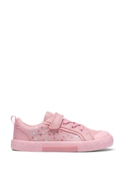 Clarks Foxing Gleam Kids Canvas Shoes - Imaginea 1 din 6