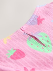 Pink Strawberries Sleeveless Jersey Dress (3-16yrs) - Image 10 of 10