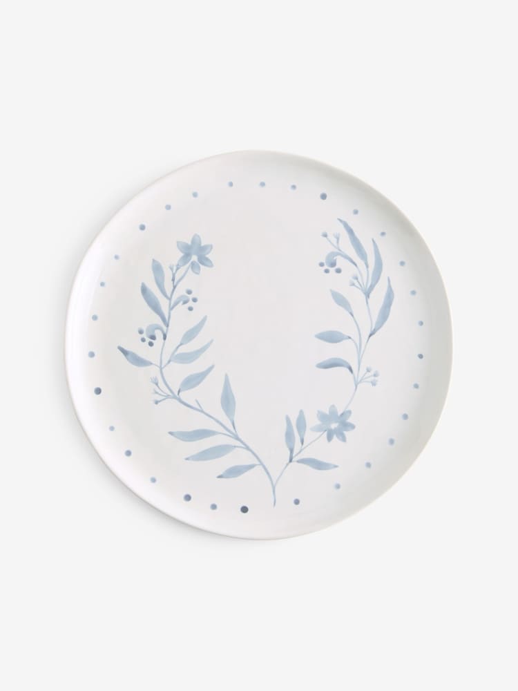 Cream Alice Floral Hand Paint Serving Platter - Image 4 of 4
