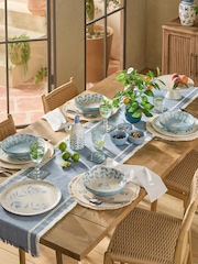Set of 2 Blue Alice Pasta Bowls - Image 4 of 6