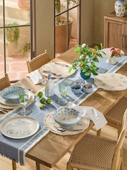 Set of 2 Blue Alice Pasta Bowls - Image 5 of 6