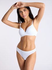 Boux Avenue Non Wired Comfort Microfibre White Plunge Bra - Image 2 of 5