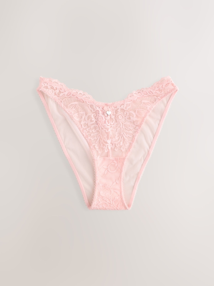 Boux Avenue Pink Brief Lace Billie Knickers - Image 5 of 5