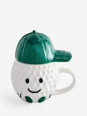 White Golf Mug with Lid - Image 4 of 4