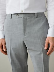боз - Slim Fit Motionflex Textured Suit Trousers - 10ичинен 4 сүрөт