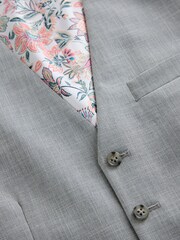 Grey Motionflex Textured Suit Waistcoat - Image 7 of 10