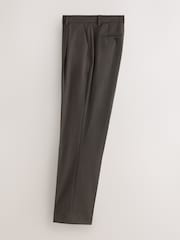 Maro - N.Premium Tailored Fit Merino Wool Blend Texture Suit Trousers - Imaginea 6 din 9