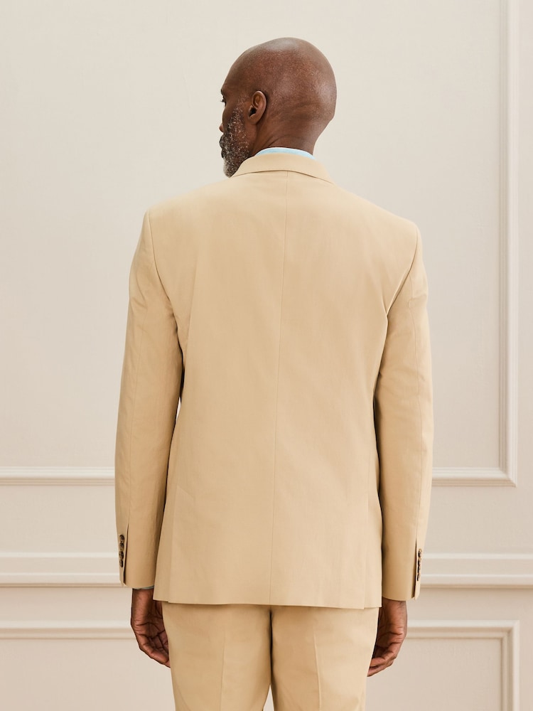Stone Signature Tailored Fit Emmetex Italian Cotton Linen Suit Jacket - Image 2 of 11