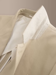 Stone Signature Tailored Fit Emmetex Italian Cotton Linen Suit Jacket - Image 9 of 11