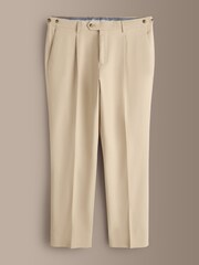 Stone Signature Tailored Fit Emmetex Italian Cotton Linen Suit Trousers - Image 5 of 9