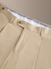 Stone Signature Tailored Fit Emmetex Italian Cotton Linen Suit Trousers - Image 7 of 9