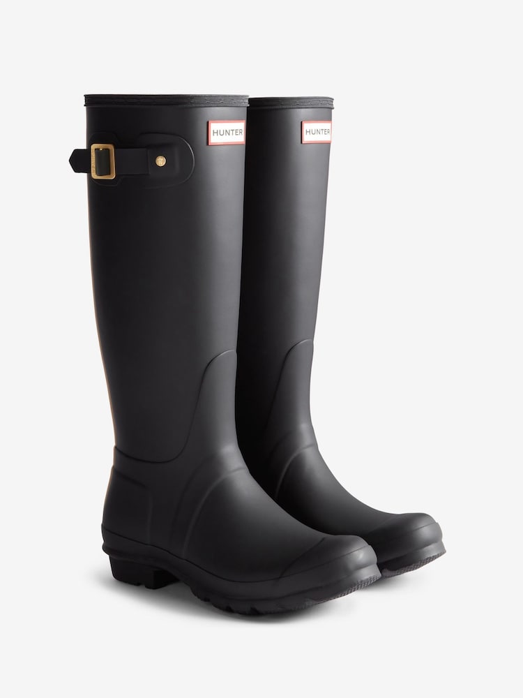 Hunter Original Tall Leopard Backstrap Boots - Image 2 of 5