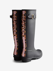Hunter Original Tall Leopard Backstrap Boots - Image 3 of 5