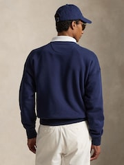 Polo Ralph Lauren Refined Navy Wimbledon Tonal Polo Crest Relaxed Fit Crewneck Sweatshirt - Image 2 of 3
