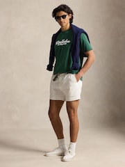 Polo Ralph Lauren Moss Agate Wimbledon Short Sleeve Script Logo T-Shirt - Image 1 of 3