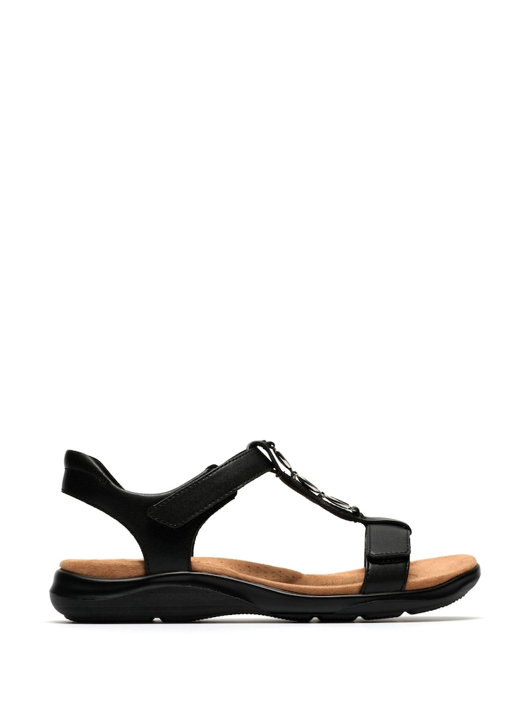 Clarks Black Kitly Gem Sandals - Image 1 of 3