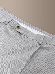 Blue Signature Leomaster Tailored Fit Seersucker Texture Stripe Suit Trousers - Image 9 of 12