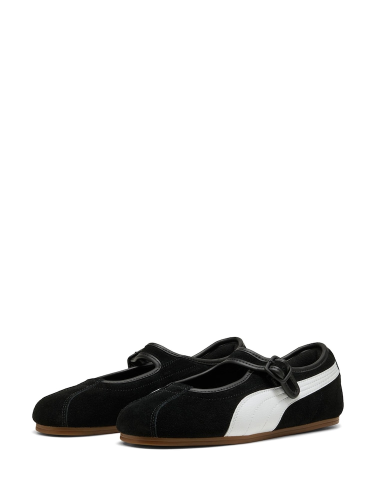 Puma Black/White Tacklette Trainers - Image 1 of 8
