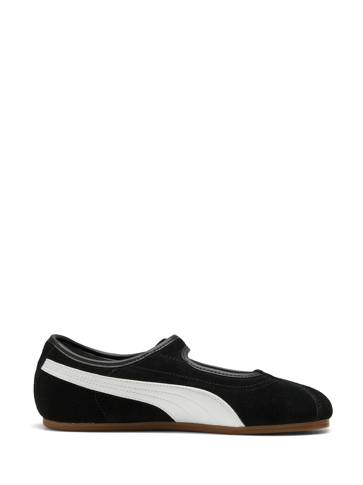 Puma Black/White Tacklette Trainers - Image 2 of 8