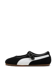 Puma Black/White Tacklette Trainers - Image 3 of 8