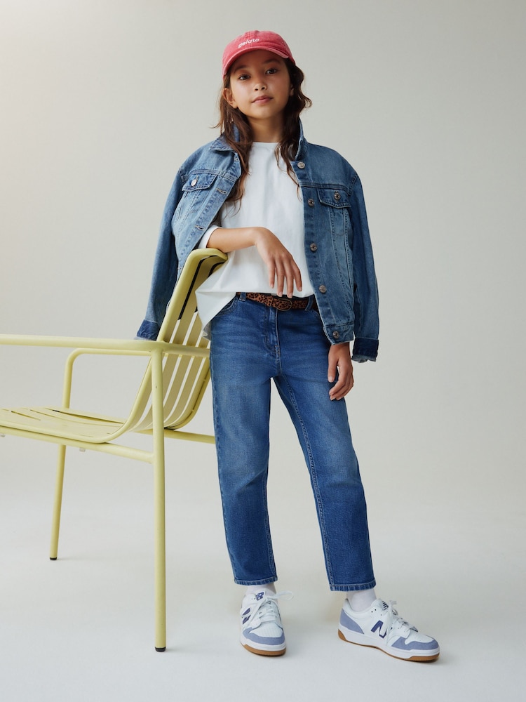 Mid Blue Slim Stretch Jeans (3-16yrs) - Image 1 of 5